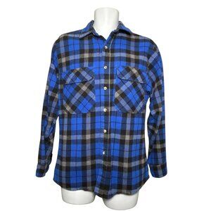 Vintage Private Property Heavy Flannel Shirt Mens M Button Up Made in USA